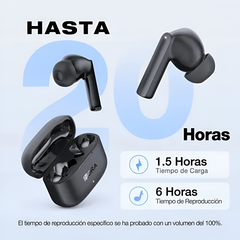 1Hora AUT206 Wireless Bluetooth 5.3 Earbuds with Charging Case
