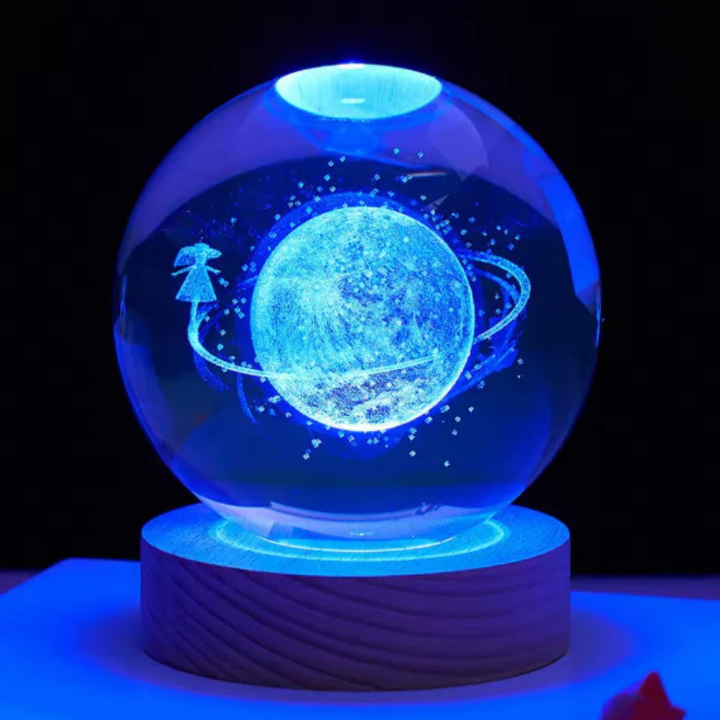 Crystal Ball Lamp | 3D LED Night Light Decorative Lamp