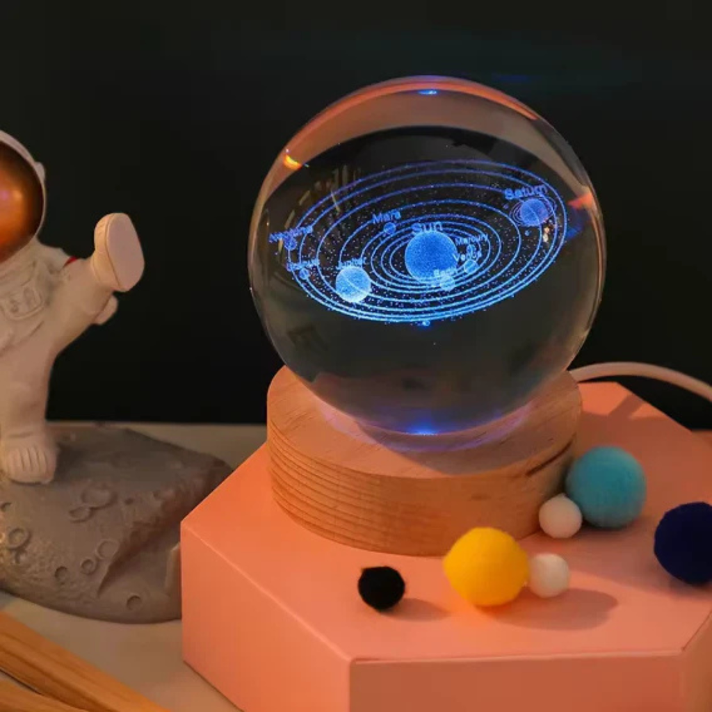 Crystal Ball Lamp | 3D LED Night Light Decorative Lamp