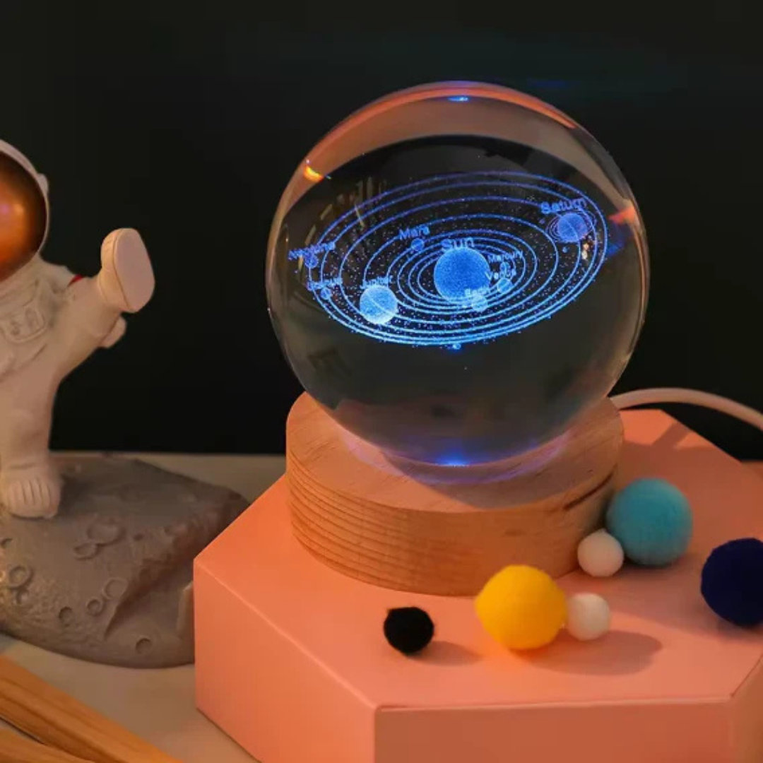 Crystal Ball Lamp | 3D LED Night Light Decorative Lamp