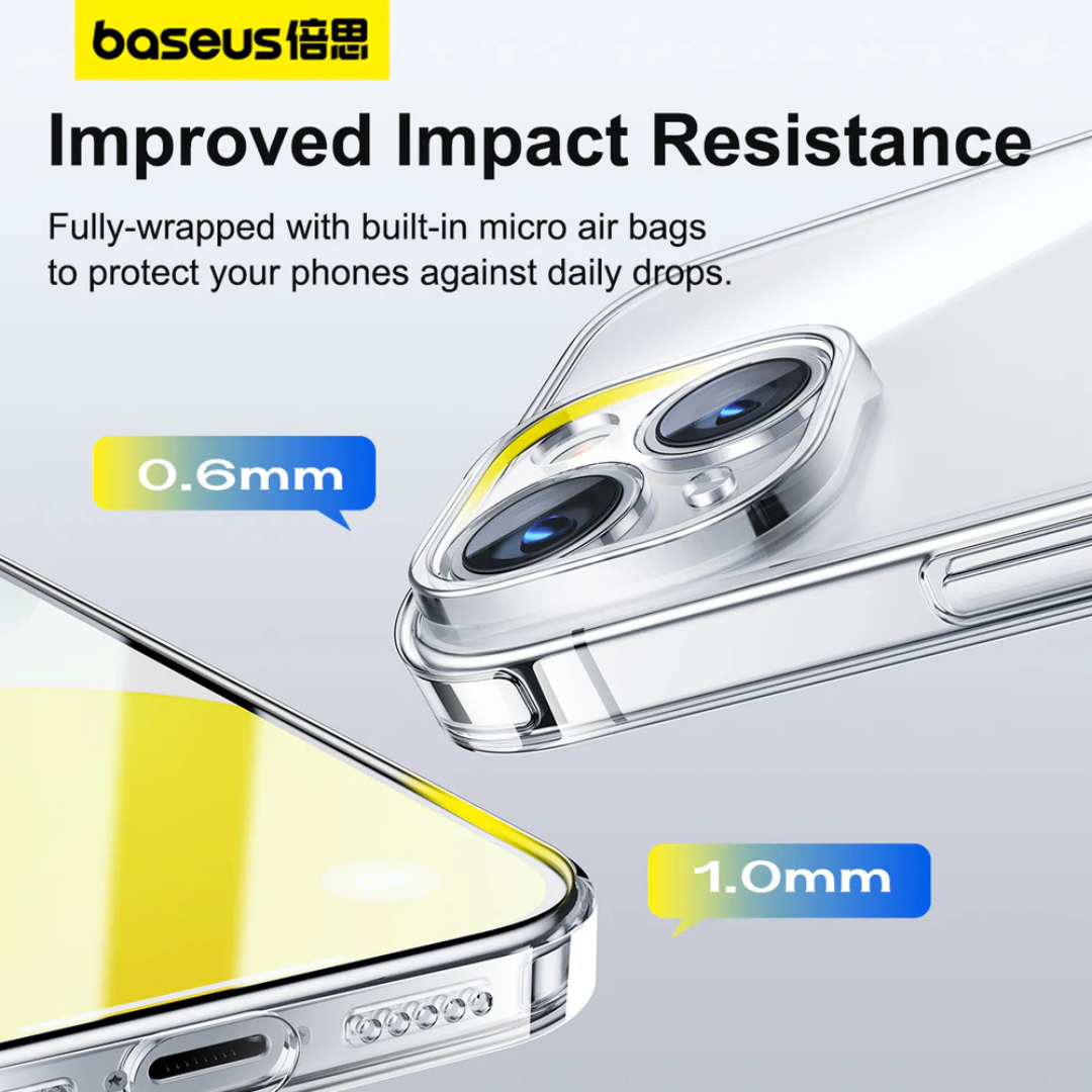 Baseus Simple Series 2 Protective Case for iPhone 15 Series Clear Cover