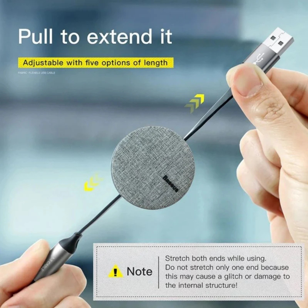 Baseus Fabric 3-in-1 Flexible Fast Charging Cable Multi Device Charging Cable