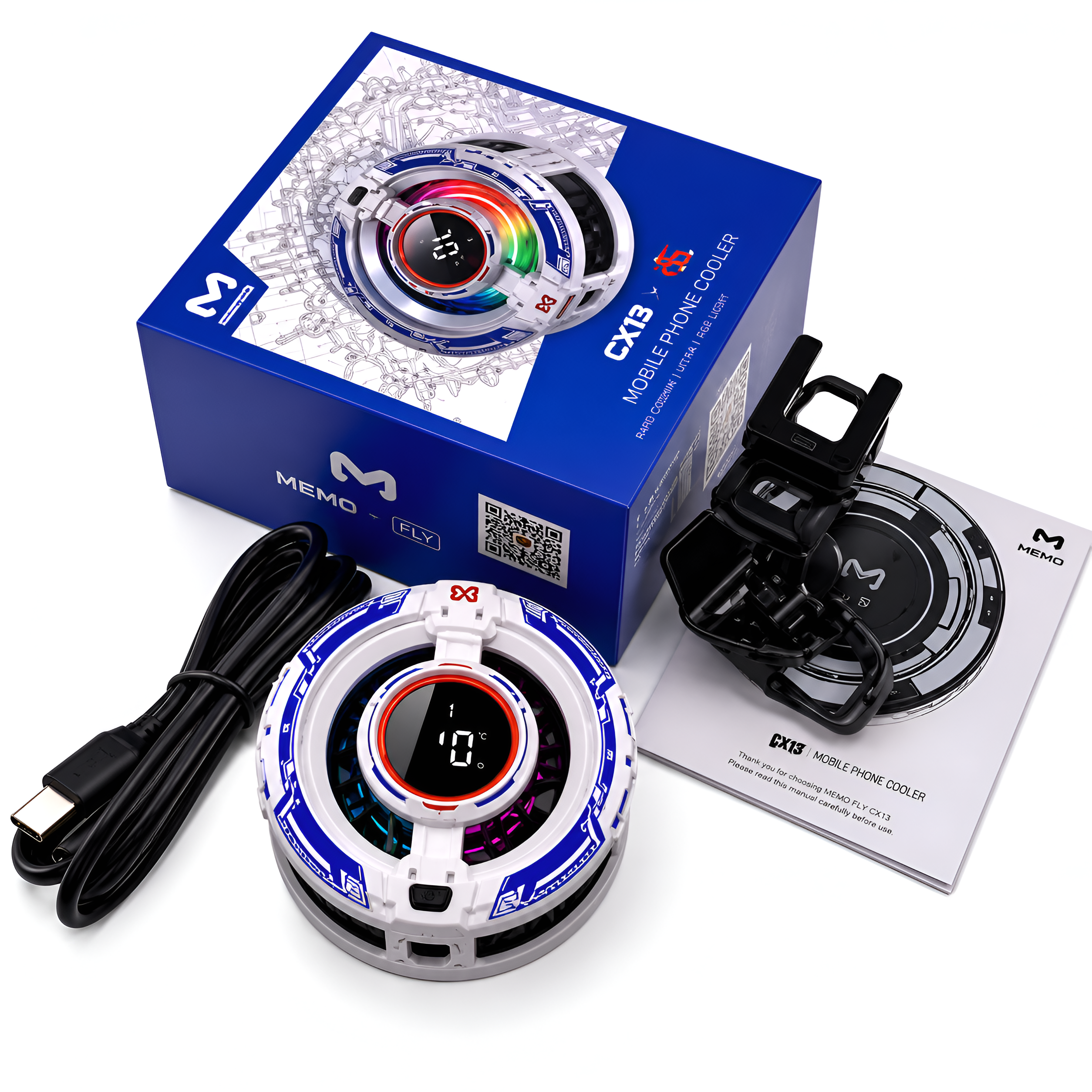 CX16 Semiconductor Phone Cooling Fan | Magnetic Mobile Cooler
