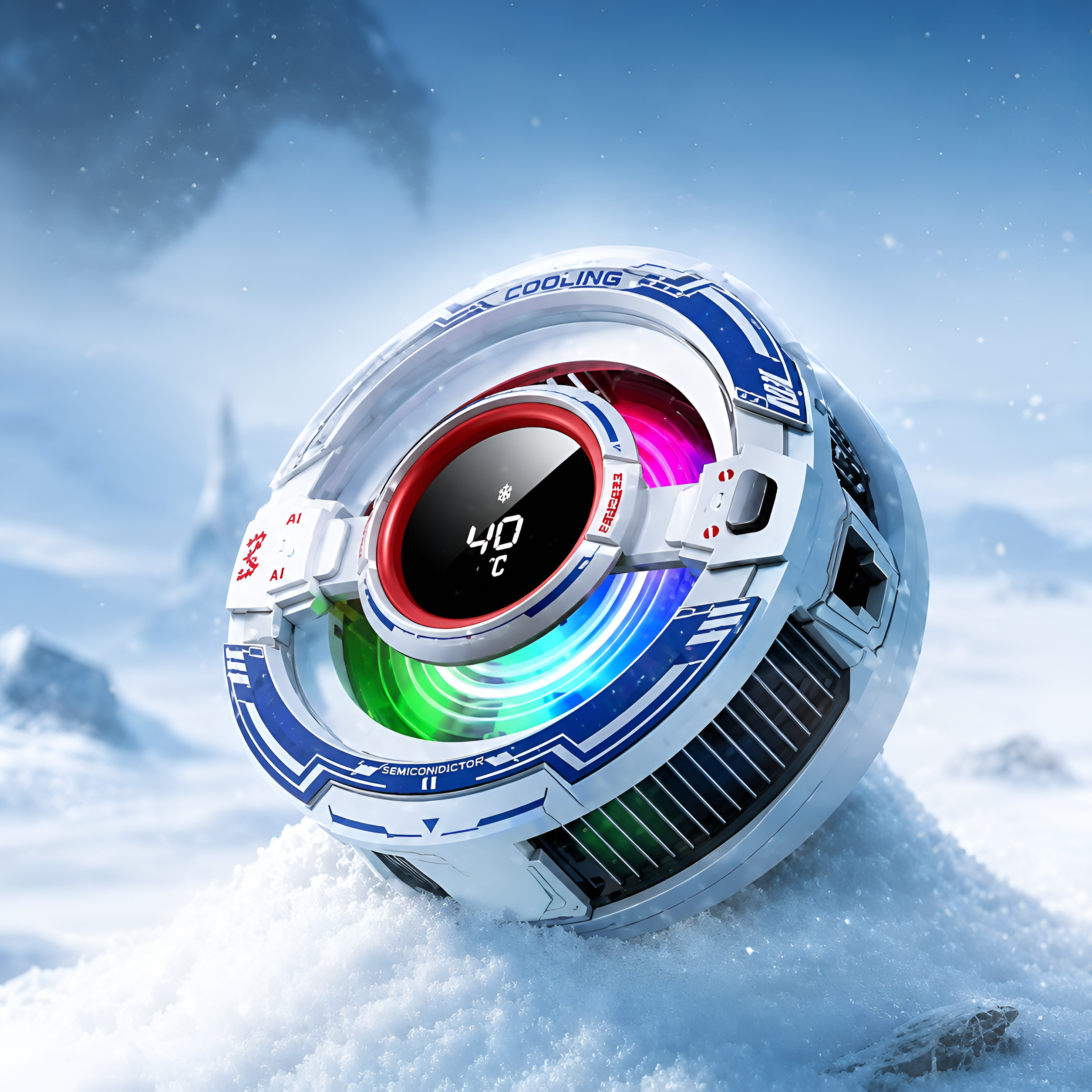 CX16 Semiconductor Phone Cooling Fan | Magnetic Mobile Cooler