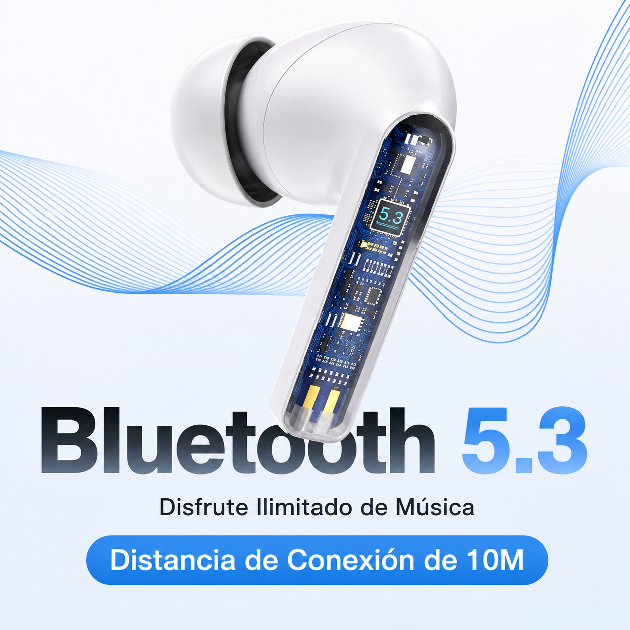 1Hora AUT206 Wireless Bluetooth 5.3 Earbuds with Charging Case