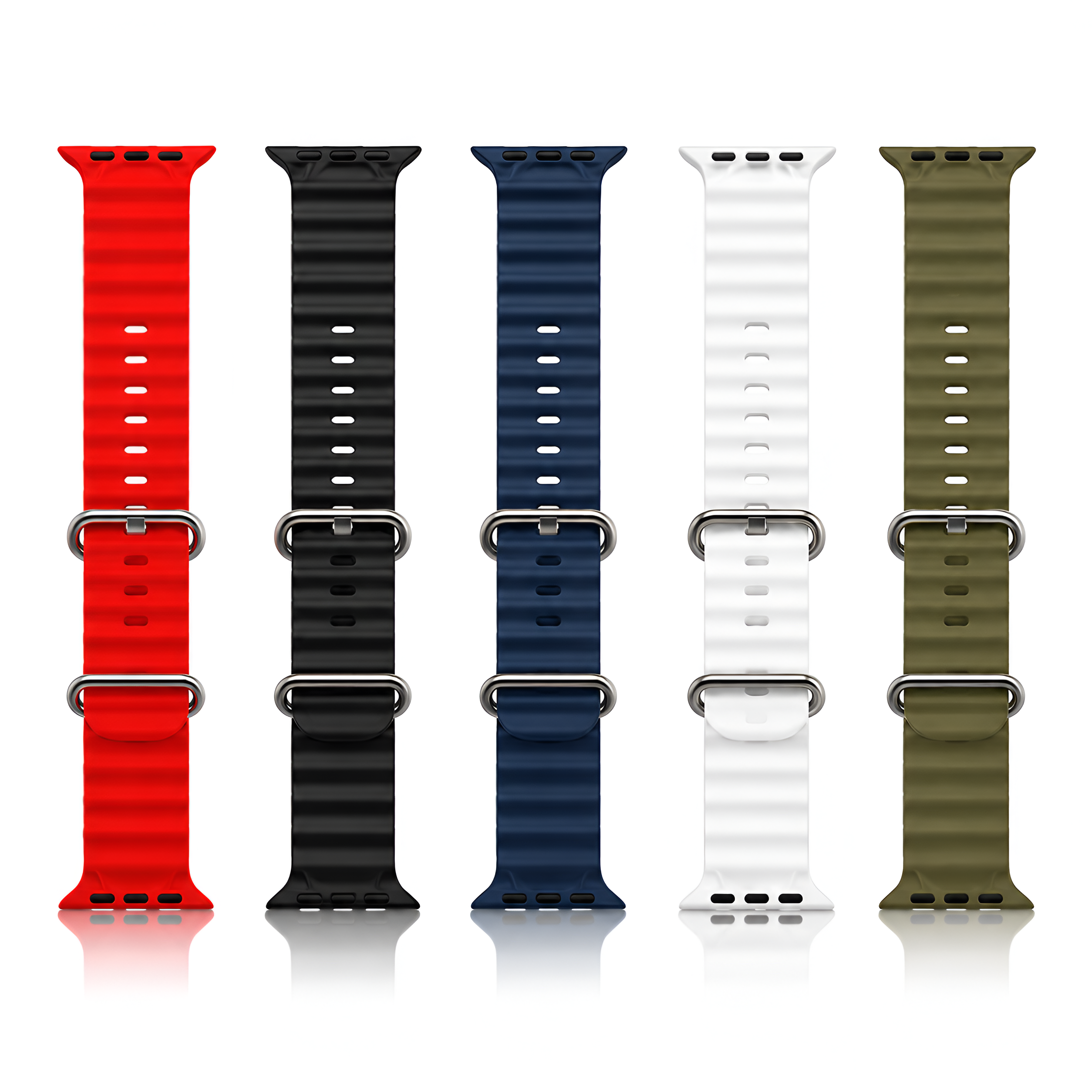 Ocean Silicone Smartwatch Strap 44mm | Durable Sport Watch Band