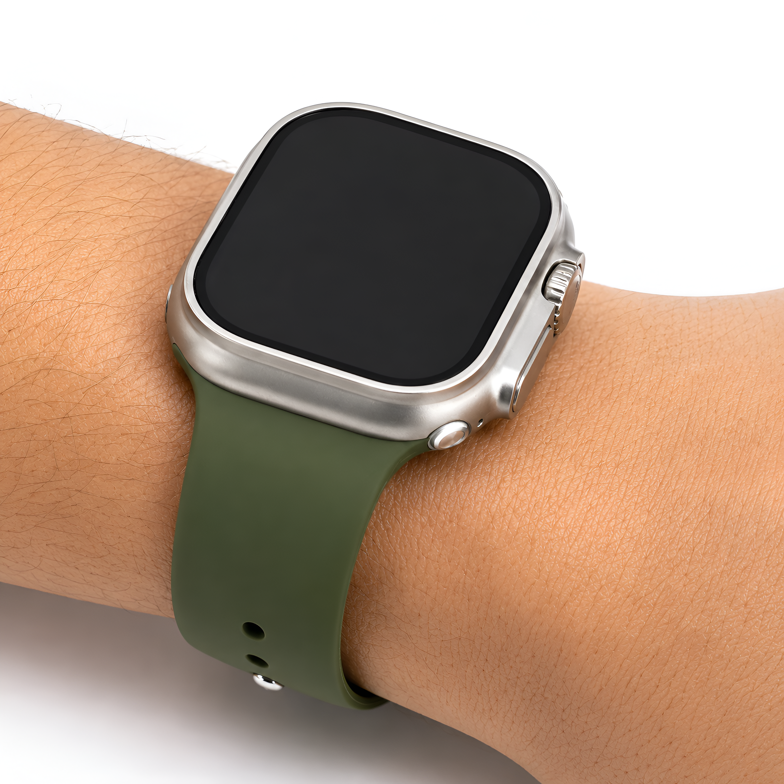 Plain Silicone Smartwatch Strap 44mm | Soft & Comfortable Watch Band