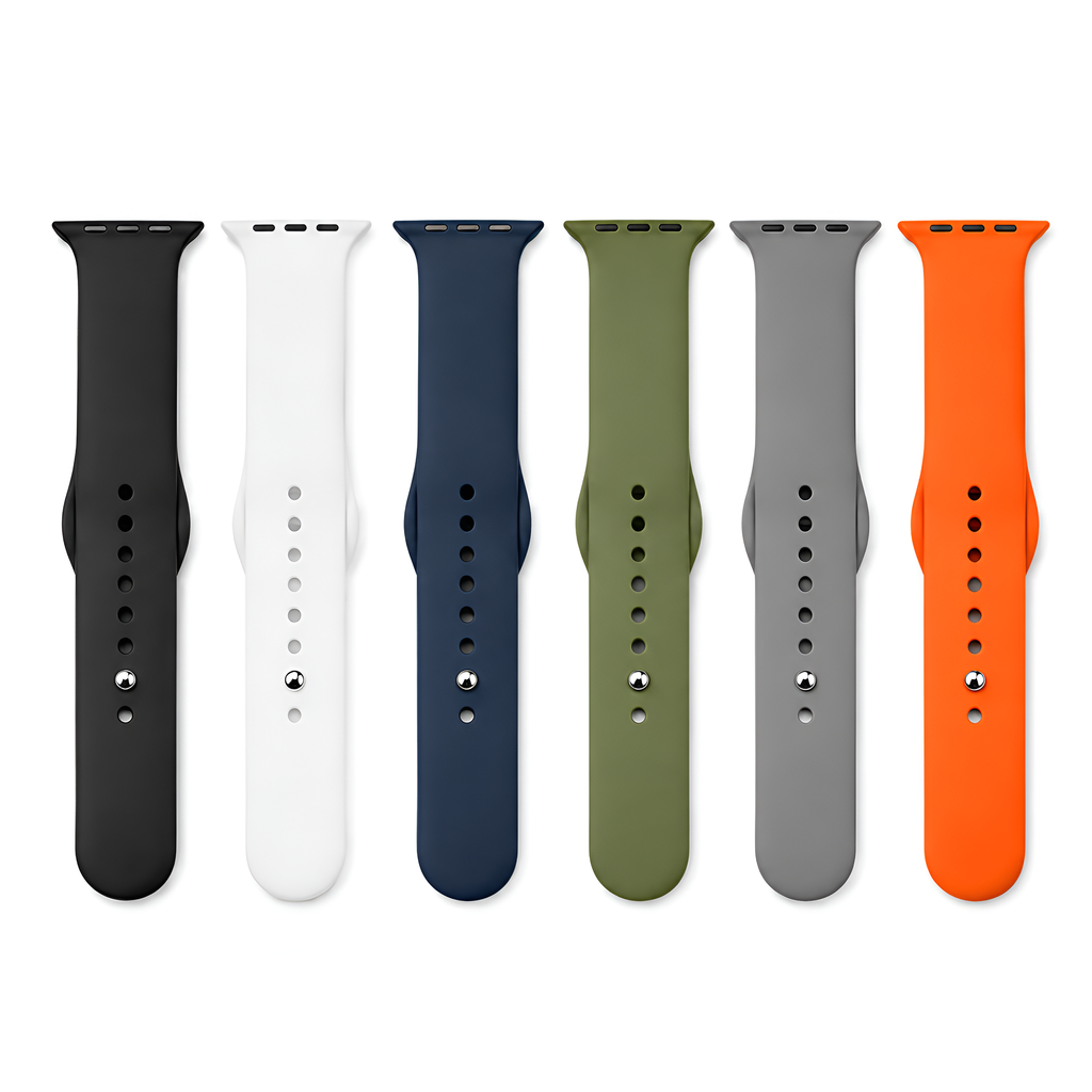 Plain Silicone Smartwatch Strap 44mm | Soft & Comfortable Watch Band