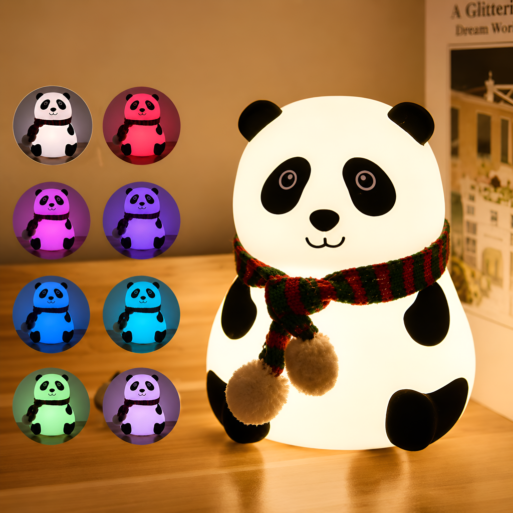 Panda Night Lamp | Cute LED Bedside Lamp